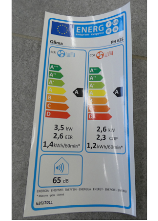 classe énergie climatiseur qlima ph635